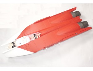 Freewing MiG-29 Red Star Twin 80mm EDF Jet Main Fuselage Rear Part ( Without Decal )